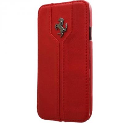 Etui Ferrari Monte Carlo cuir rouge rabat latéral Samsung Galaxy S4