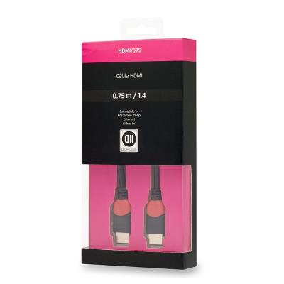 Câble HDMI mâle/mâle D2 Diffusion - 0,75m
