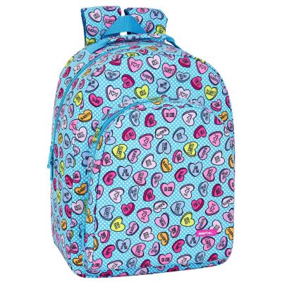 Sweet Heart Blue Sac à dos Cartable adaptable 42x32x15