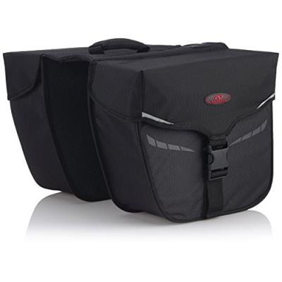 Norco 0205as idaho double besace porte-bagage noire 25 x 20 x 10 cm capacité 13 l