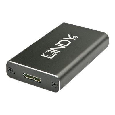 Lindy - storage enclosure - mSATA - USB 3.0