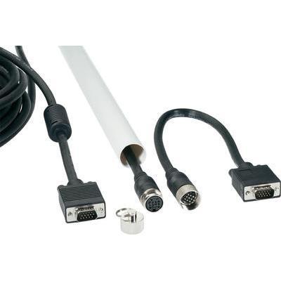 Câble [1x connecteur vga mâle < > 1x connecteur vga mâle] 15.00 m noir unbekannt