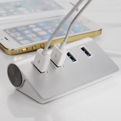 wikson-elektronica - USB 3.0 Hub High Super Speed voor Apple Macbook Air Pro iMac 4 Ports / ook voor PC