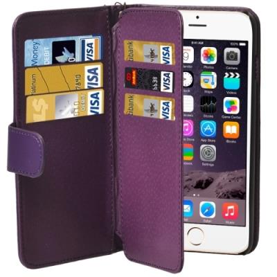 Iphone 6 Plus Coque Housse Cuir PU Violet