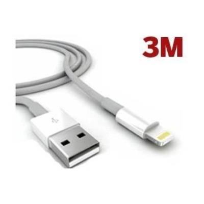 Cable USB 3 mètres iPhone 7 & 7+ - Blanc