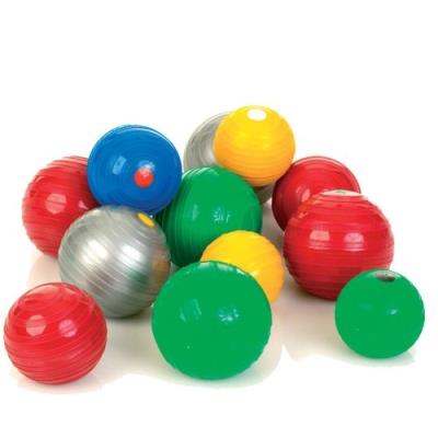 Togu set comprenant une balle de gymnastique jumper perfect shape et un dvd rouge 52 x 24 cm