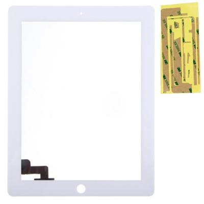 Vitre Tactile + Colle Adhésive Double Face Pour iPad 2 Blanc