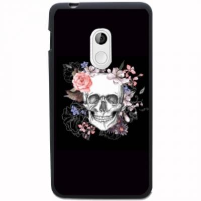 Coque souple pour Acer Liquid Z200 avec impression Motifs skull fleuri