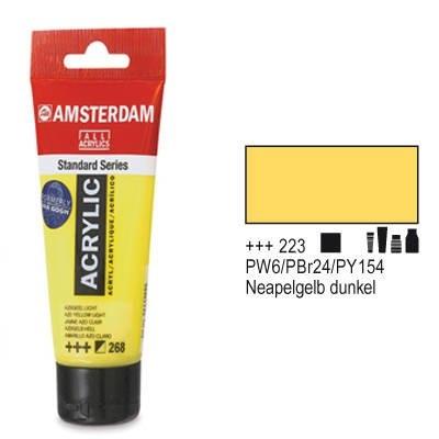 Amsterdam acrylique couleur 120ml tube jaune de naples profond royal talens 21164223
