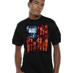 Walking Dead T-Shirt Walker Flag Montage Black (M)