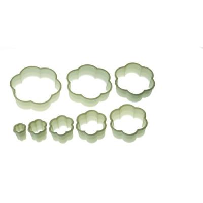 Lot de 8 découpes pâte fleurs silikomart 72.318.87.0069