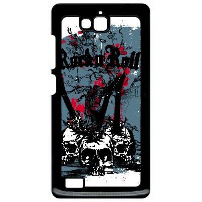 Coque huawei honor 3c et 3c 4g heavymetal rock n roll skulls