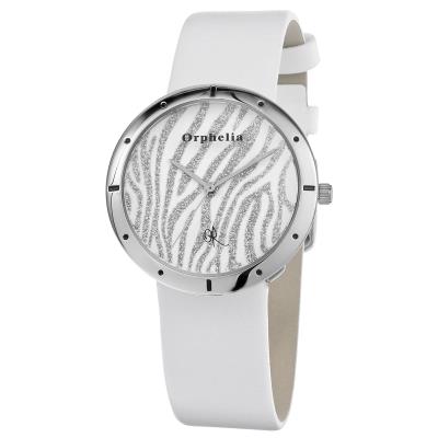 Montre Orphelia Zebra-122-1709-11 en Cuir Blanc