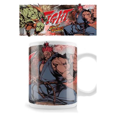 Street Fighter mug Blanka Fight Akuma