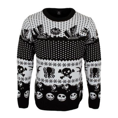 The Nightmare Before Christmas Sweat-shirt Symbols Noël Homme Noir et Blanc - Taille M