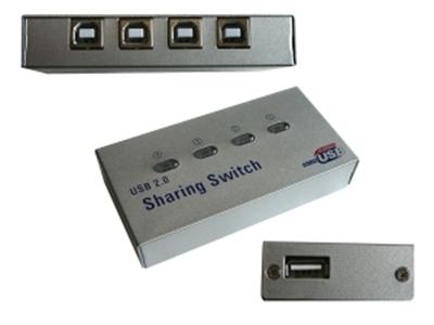 Switch USB 4 Ports AUTOMATIQUE Partagez un périphérique USB entre quatre PC différents en toute simplicité