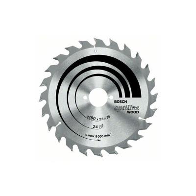 Lame De Scie Circulaire Portative Optiline Wood Ø 200 Al 30 Mm 48 Dents Bosch 2608640620
