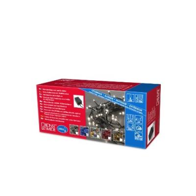KONSTSMIDE 2084-400 MICROLIGHT GUIRLANDE 180 LAMPES BLEU + CLIGNOTANTE + CÂBLE NOIR 24 V