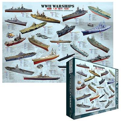 Puzzle 1000 pièces - Navires de guerre WWII