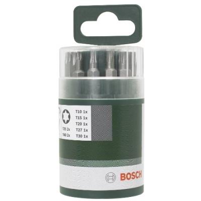 Bosch 2609255976 Set De 9 Embouts De Vissage Courts Qualité Standard avec Porte-Embout Torx 10/ 15/ 20/ 25/ 25/ 27/ 30/ 40/ 40
