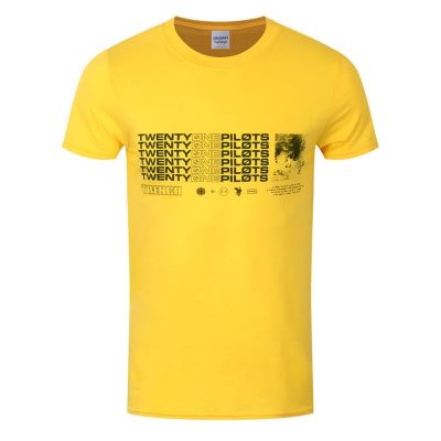 Twenty One Pilots T-Shirt Stacker Homme JauneL