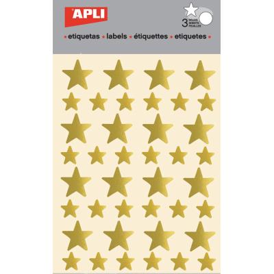 Apli Gommettes Étoile Adhésives - Or - Image 3