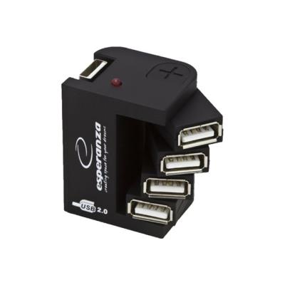 Esperanza EA126 - hub - 4 poorten - desktop