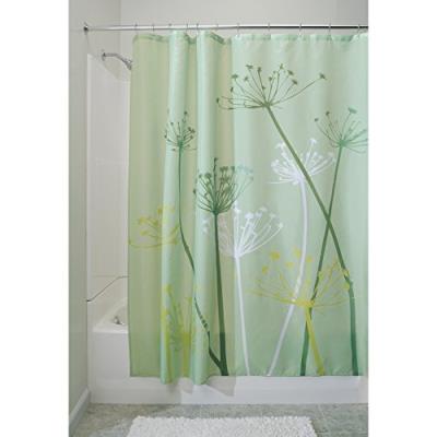 Interdesign 37220eu rideau de douche imperméable thistle polyester 180 x 180 cm