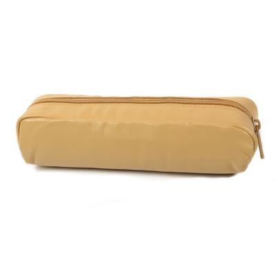 Trousse Fourre Tout Rectangle 20 x 4.5 x 6 cm Cuir - Beige