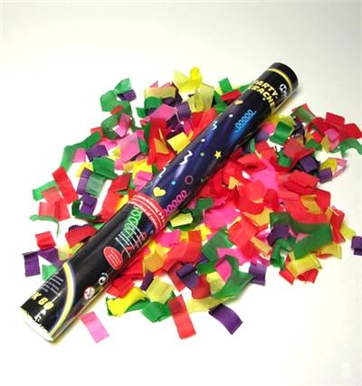 Canon a Confettis multicolores - 80 cm - 4000 Confettis - Mariage et Fetes