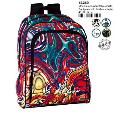 Montichelvo Montichelvo Backpack A.O. Pr Mix Cartable, 43 cm, Multicolore (Multicolour)