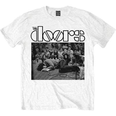 Men The Doors Jim sur le plancher T-shirt blanc: X Large