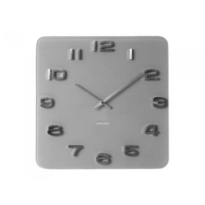 Horloge Karlsson Design Vintage Couleur Gris Matière Verre