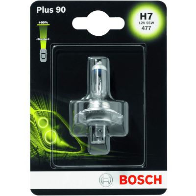 0€05 sur Bosch Lampe de phare Plus 90 H7 12V 55W (Ampoule x1