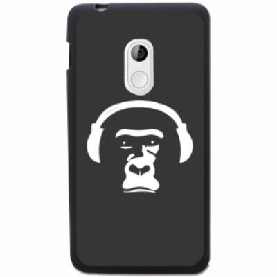 Coque souple pour Acer Liquid Z200 avec impression Motifs singe avec son casque