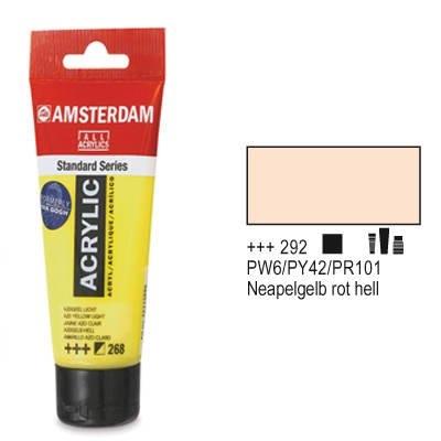 Amsterdam acrylique couleur 120ml tube jaune de naples rouge talens 21164224