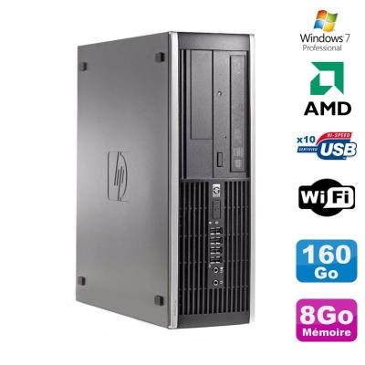 Pc hp compaq 6005 pro sff amd 3ghz 8go ddr3 160go sata graveur wifi win 7 pro