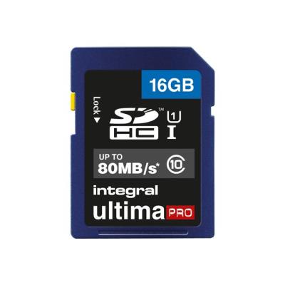 Integral UltimaPro - carte mémoire flash - 16 Go - SDHC UHS-I