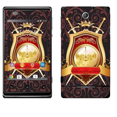 SKIN STICKERS POUR SONY XPERIA E (STICKER : HERALDYC SHIELD)