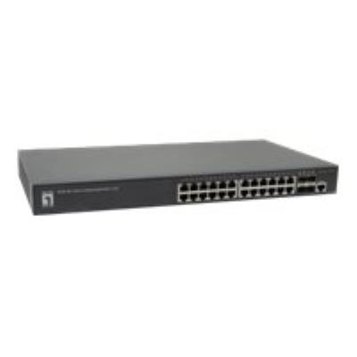 LevelOne GEL-2861 - switch - 28 poorten - Beheerd - rack-uitvoering