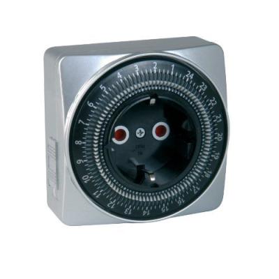 Unitec 44018 SILVER-LINE Minuterie quotidienne, analogique, pour Usage intérieur Import Allemagne