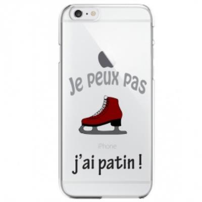 Coque rigide iPhone 6S avec impression Je peux pas j ai patin