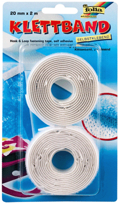Blister Velcro Adhesif Blanc