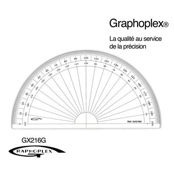 Equerre-rapporteur 60° Graphoplex