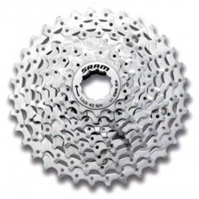 Sram pg-980 powerglide ii cassette vtt chromé option 2