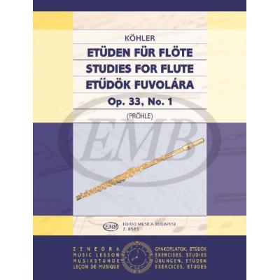 Méthodes et pédagogie EMB (Editio Musica Budapest) KOEHLER E. - STUDI OP. 33 VOL. 1 - FLUTE Flute