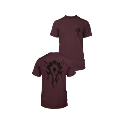 World of Warcraft - T-Shirt Premium Pocket Horde Bones Crest - Taille S