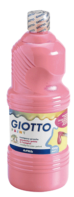 GIOTTO Gouache liquide rose  - flacon de 1 litre
