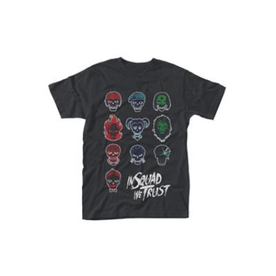 Suicide Squad T-Shirt In Squad Faces (S)