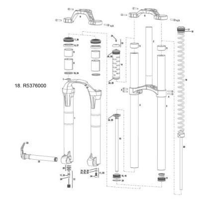 Rockshox preload spacers boxxer race rc team r2c2 10-11 (4 pcs each) [misc.]